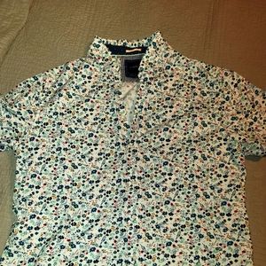 Mens tiny flower button down